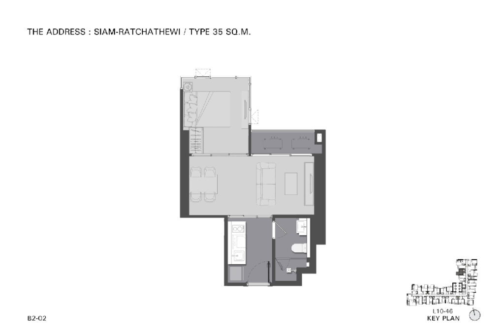 The Address Siam Ratchathewi 1 Bedroom B2-8