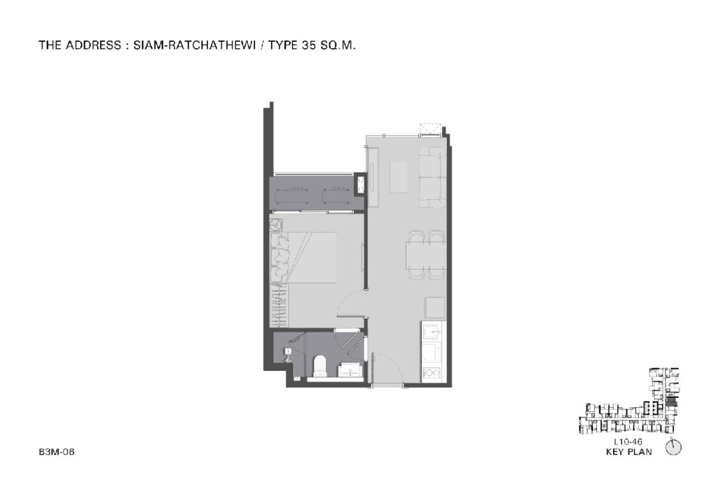 The Address Siam Ratchathewi 1 Bedroom B3-9