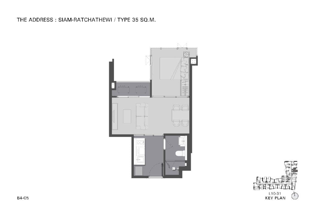 The Address Siam Ratchathewi 1 Bedroom B4-13