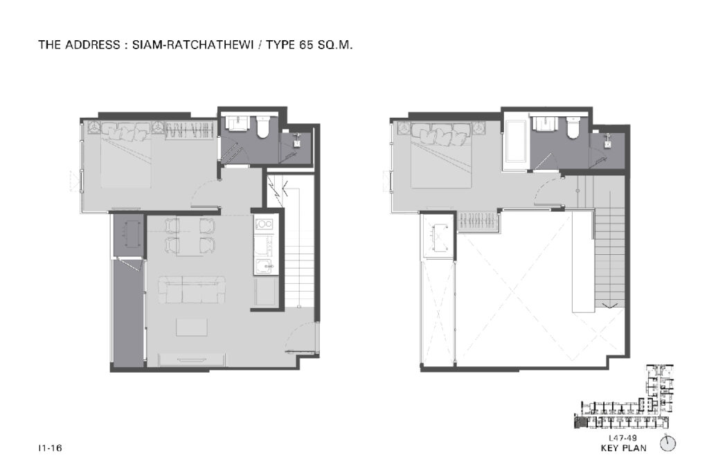 The Address Siam Ratchathewi 2 Bedrooms Duplex I1-3