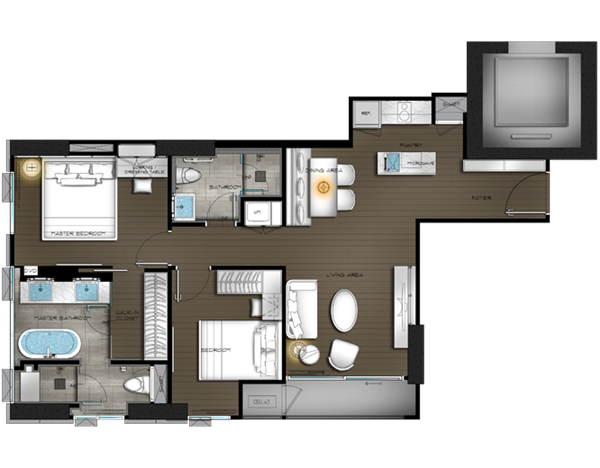 The Diplomat 2 Bedrooms B5