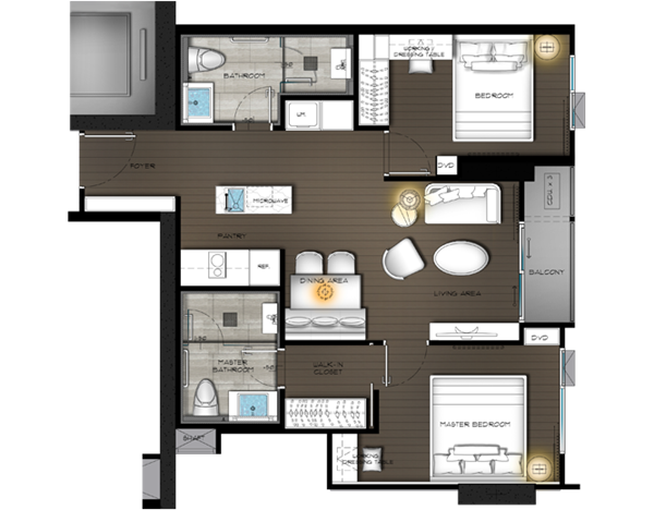 The Diplomat 2 Bedrooms B6