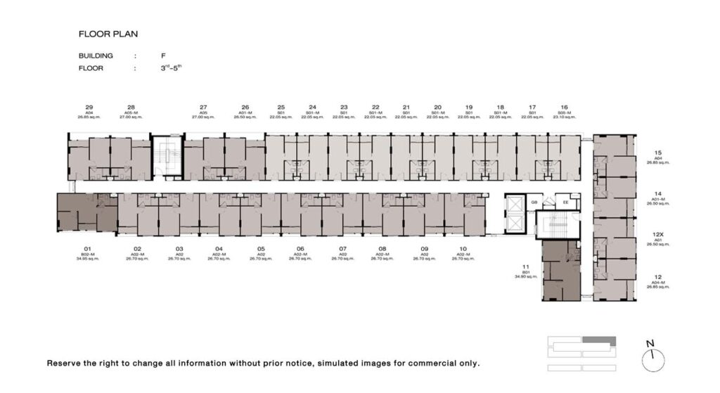 Nue Cross Khu kot Station Tower F 3rd - 5th Floor