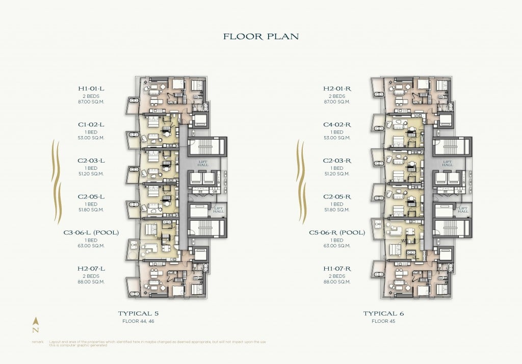 Arom Wongamat 44th - 50th Floor