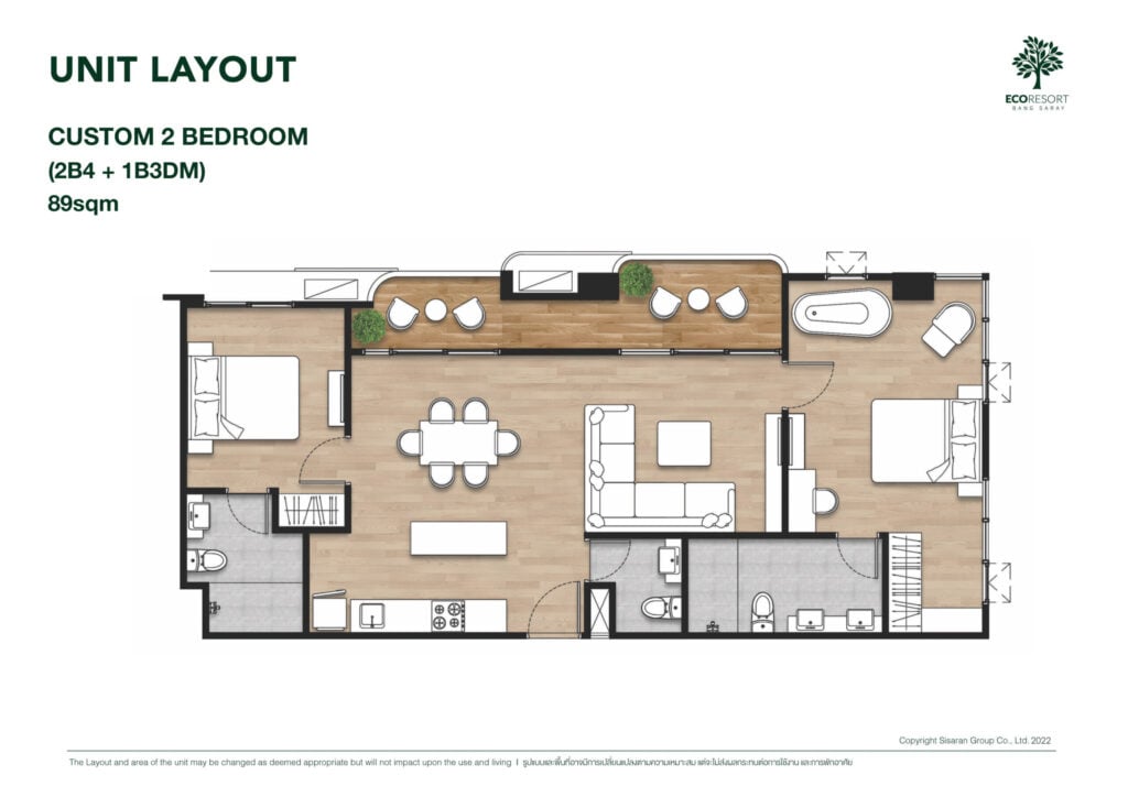 ECO Resort Bang Saray Customer Room 2 Bedrooms