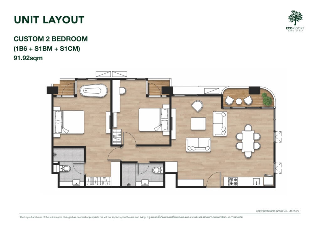 ECO Resort Bang Saray Customer Room 2 Bedrooms