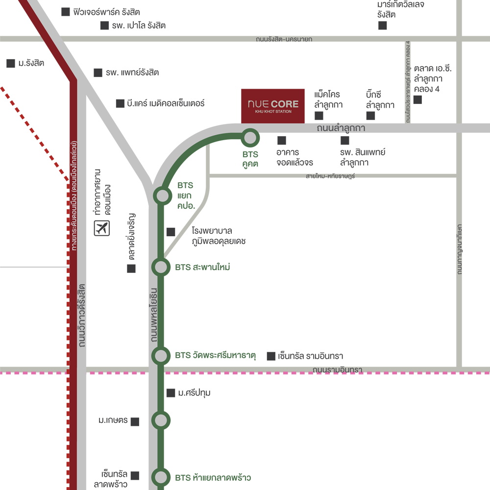 Nue Core Khukhot Station Map