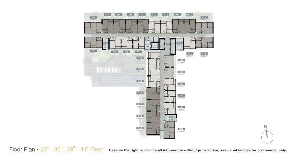 Nue Noble Srinakarin-Lasalle 20th-30th, 38th-41st Floor