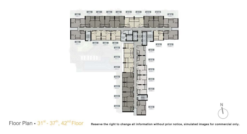 Nue Noble Srinakarin-Lasalle 31st-37th, 42nd Floor