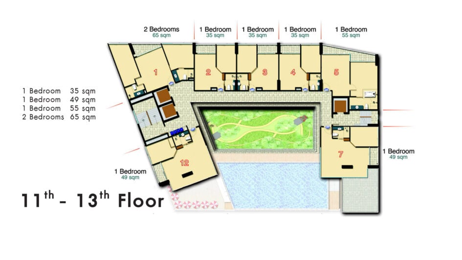 The Cloud Condominium Pattaya 11th-13th Floor