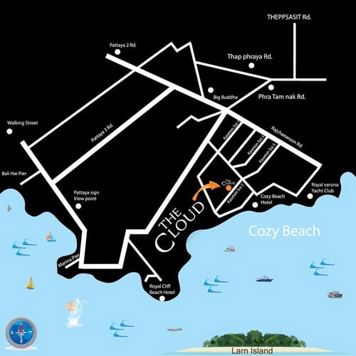 The Cloud Condominium Pattaya Map