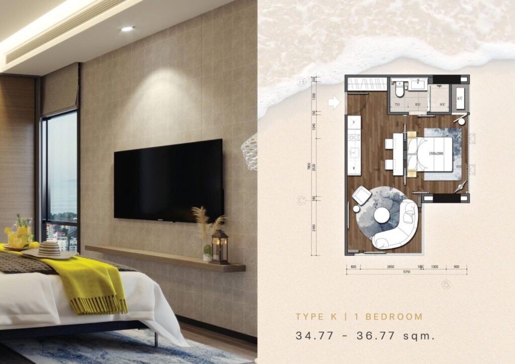 Beverly Mountain Bay Pattaya 1 Bedroom Type K