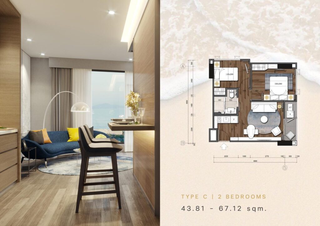 Beverly Mountain Bay Pattaya 2 Bedrooms Type C