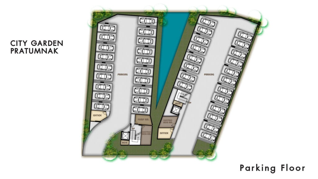 City Garden Pratumnak Parking Floor