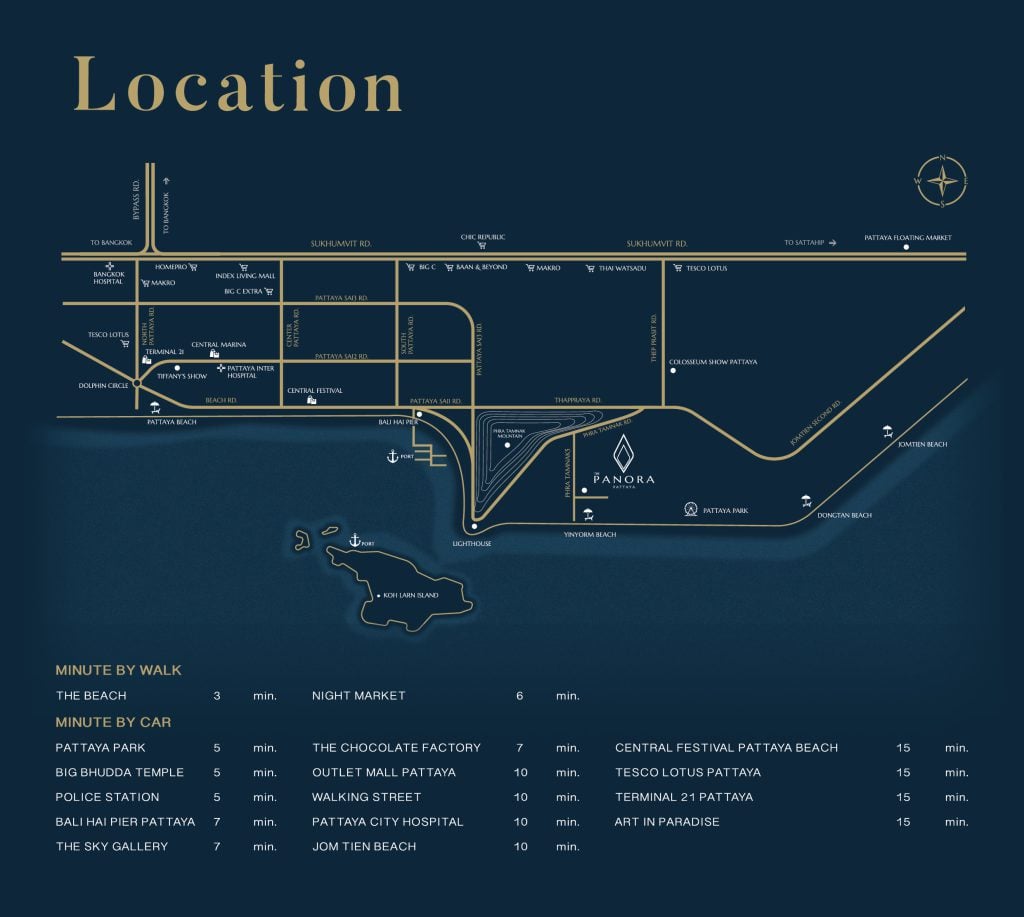 The Panora Pattaya Map