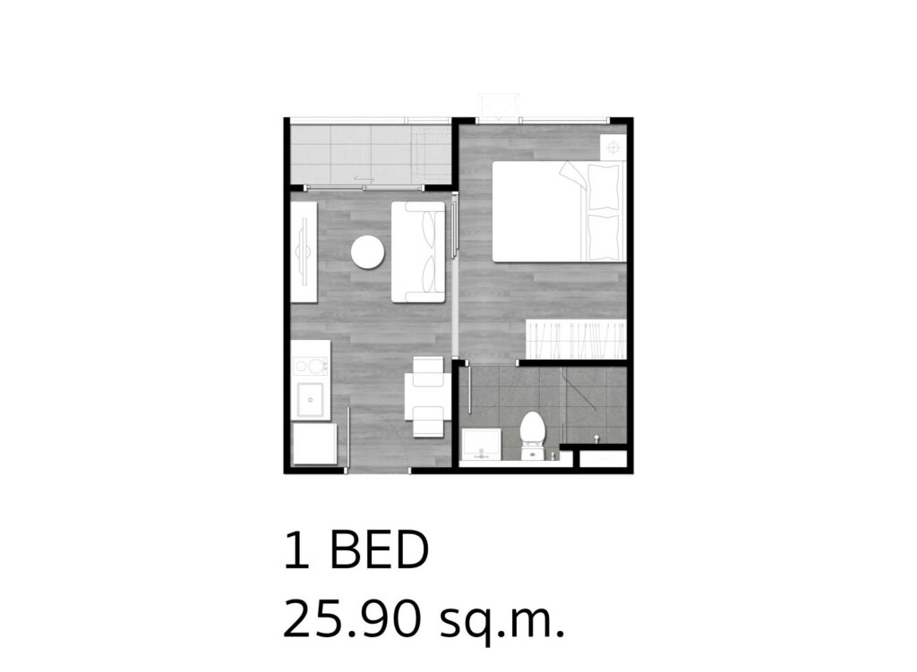 Beat Bangwa Interchange 1 Bedroom 25.90 sqm.