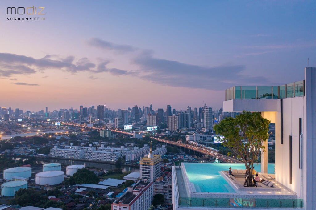 Rooftop Blue Jacuzzi