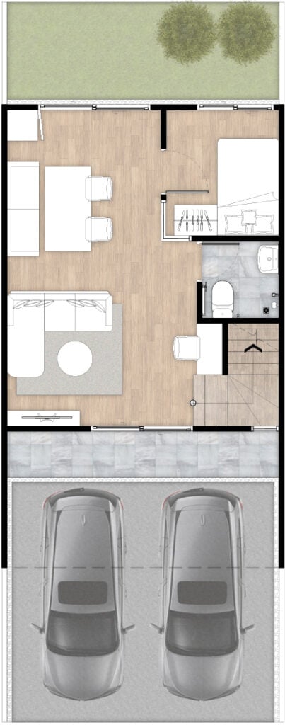 M LIFE Bangkhae-Sathon 18.90 ตร.ว. 1st floor