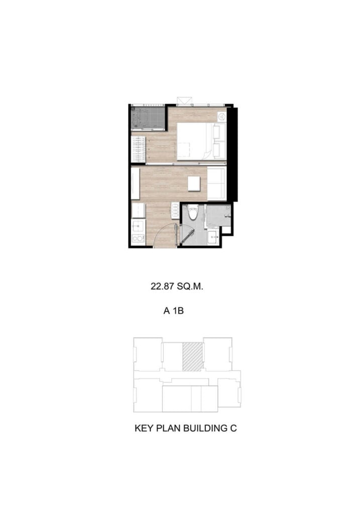 Modiz Sukhumvit 50 1 Bedroom A 1B