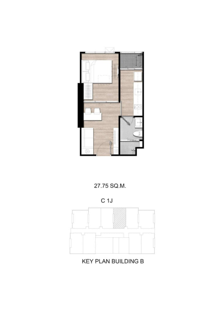 Modiz Sukhumvit 50 1 Bedroom Exclusive C 1J