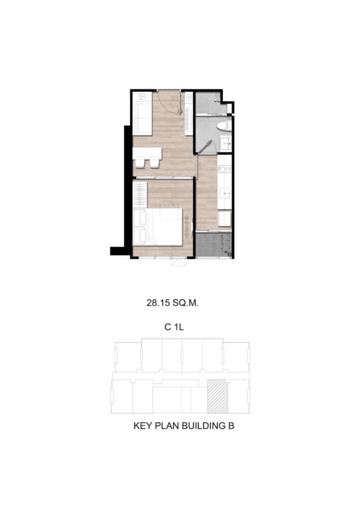 Modiz Sukhumvit 50 1 Bedroom Exclusive C 1L