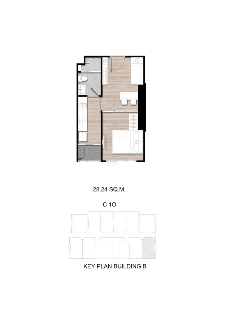 Modiz Sukhumvit 50 1 Bedroom Exclusive C 1O