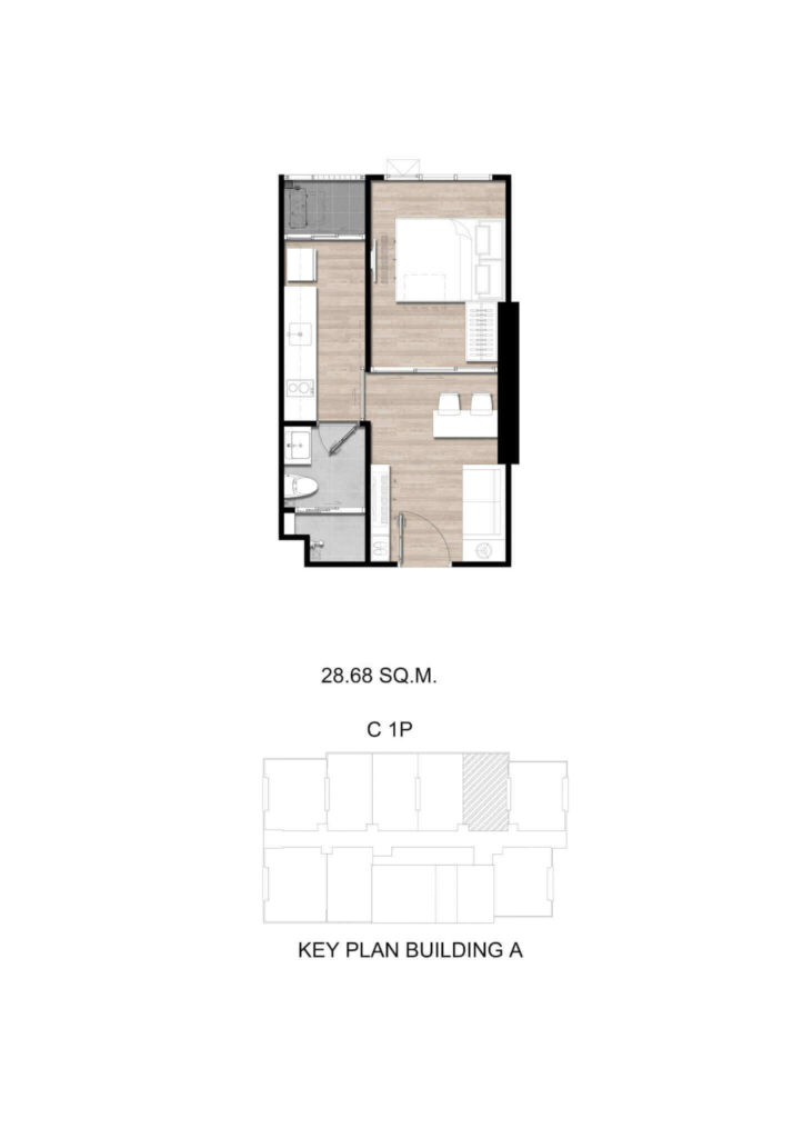 Modiz Sukhumvit 50 1 Bedroom Exclusive C 1P