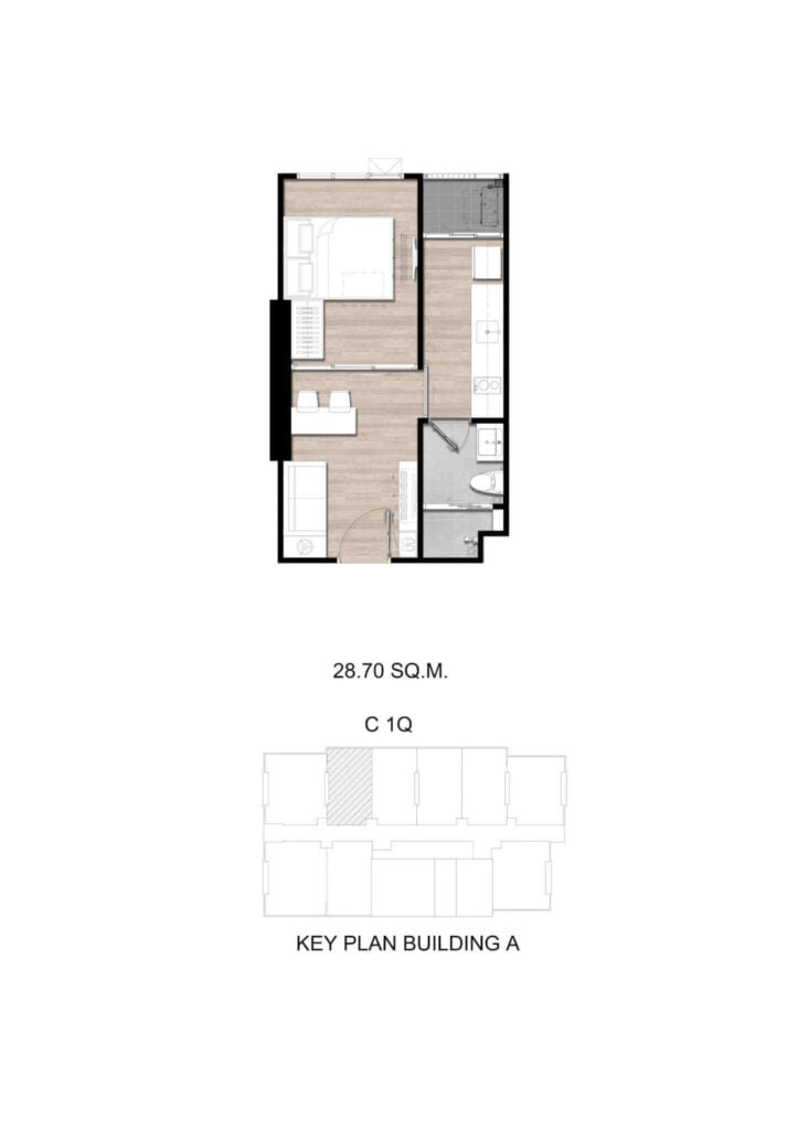 Modiz Sukhumvit 50 1 Bedroom Exclusive C 1Q