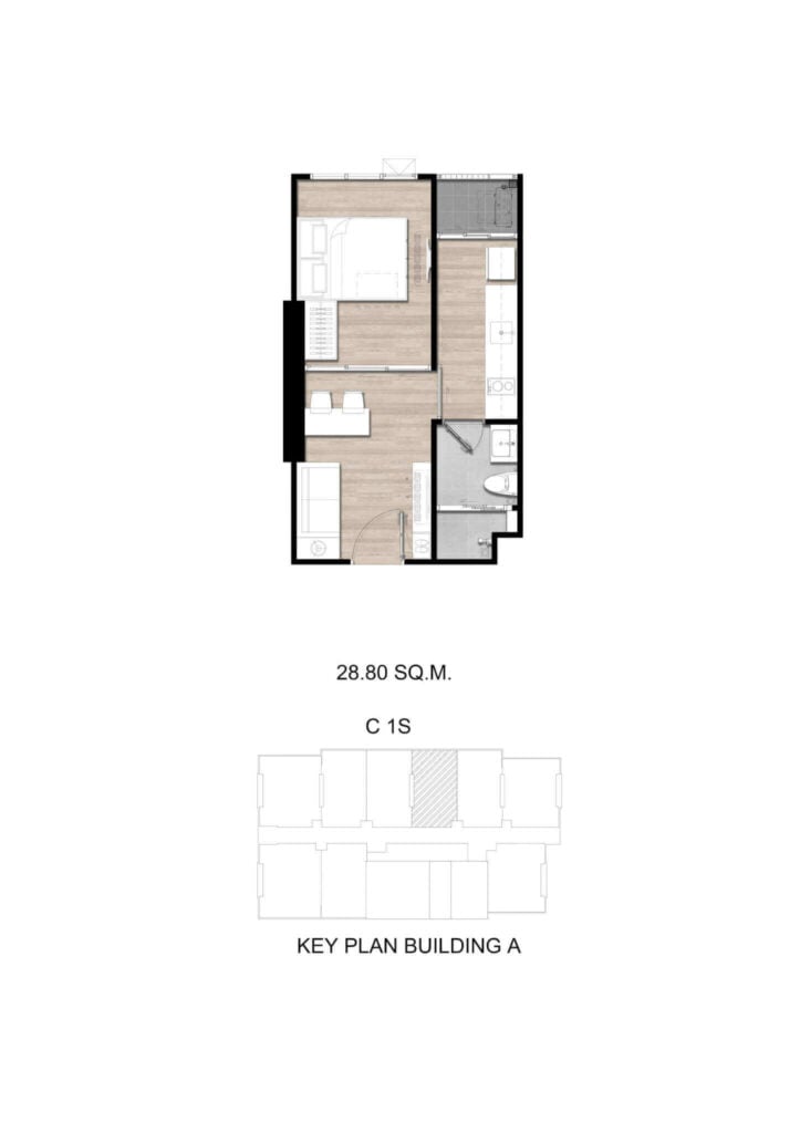 Modiz Sukhumvit 50 1 Bedroom Exclusive C 1S