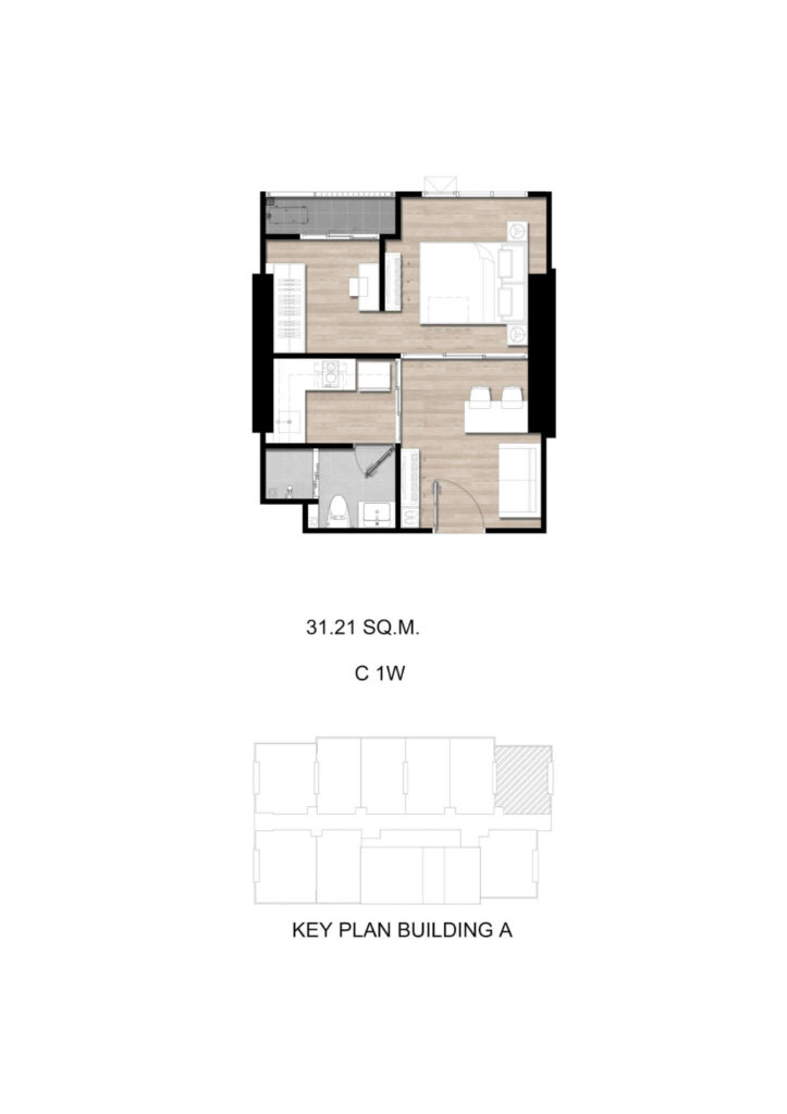 Modiz Sukhumvit 50 1 Bedroom Exclusive C 1W