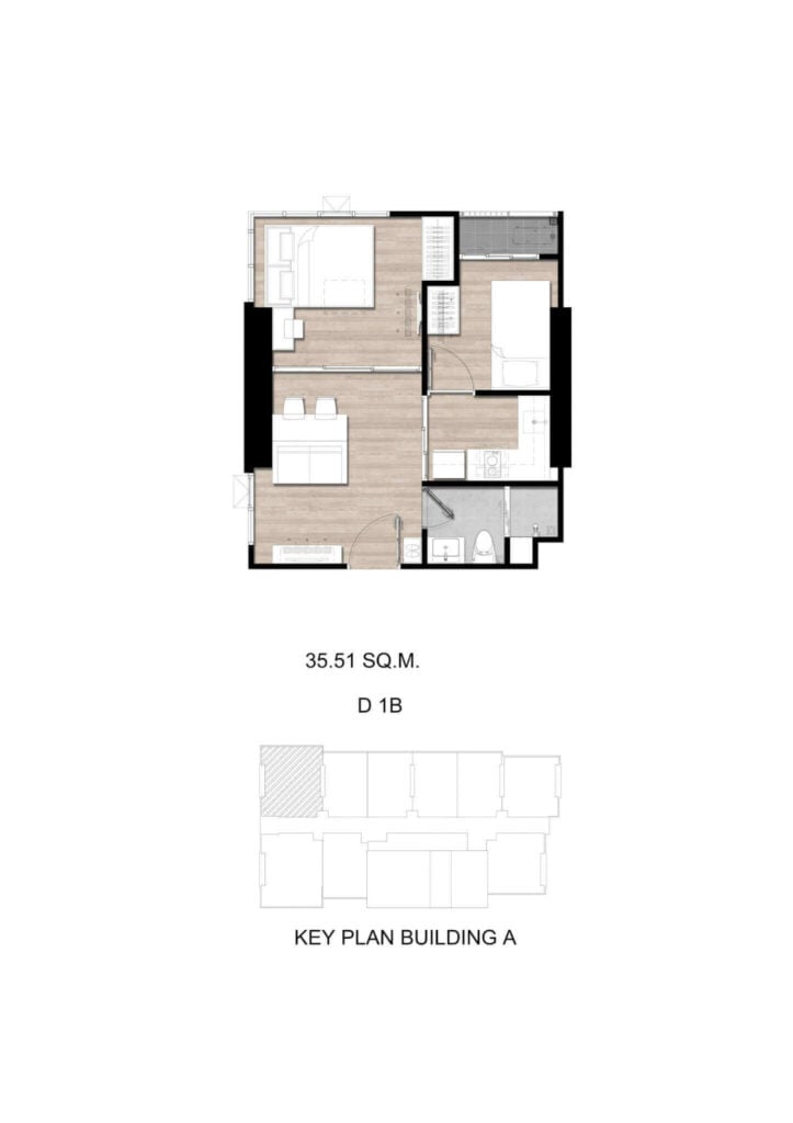 Modiz Sukhumvit 50 1 Bedroom Plus D 1B