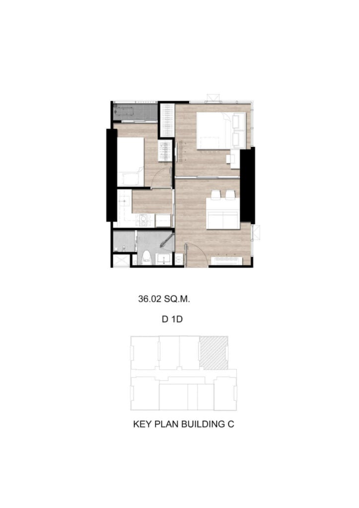 Modiz Sukhumvit 50 1 Bedroom Plus D 1D