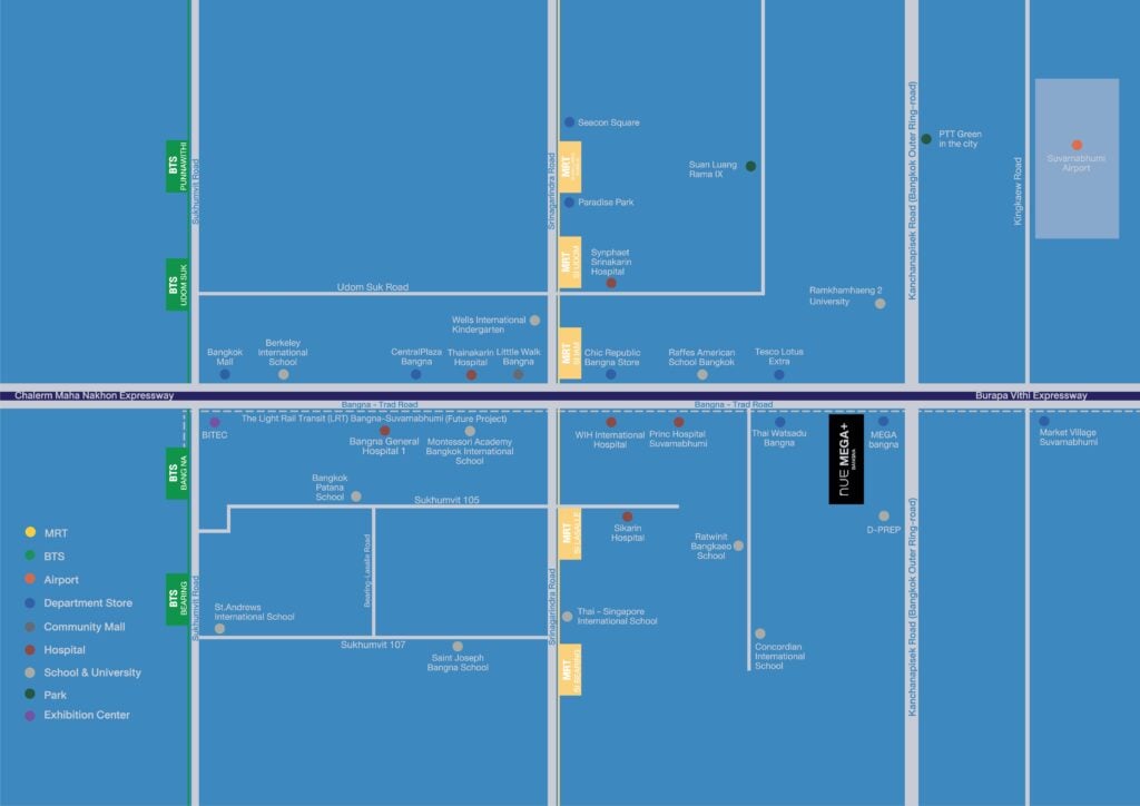 Nue Mega Plus Bangna Map