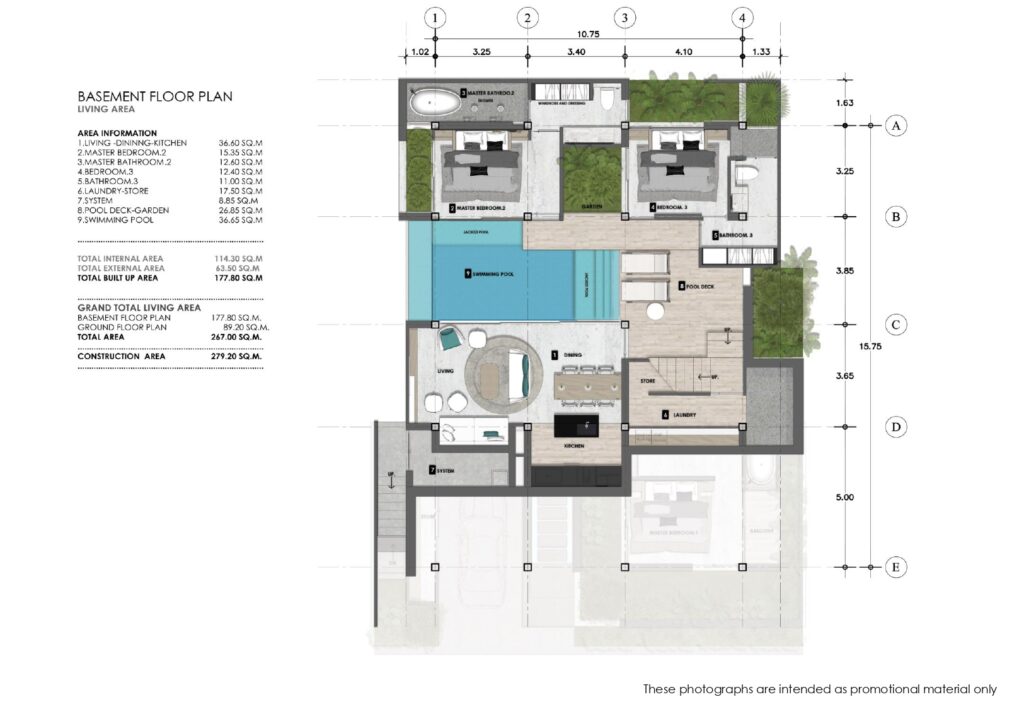 Walai Layan Type B - Basement floor plan