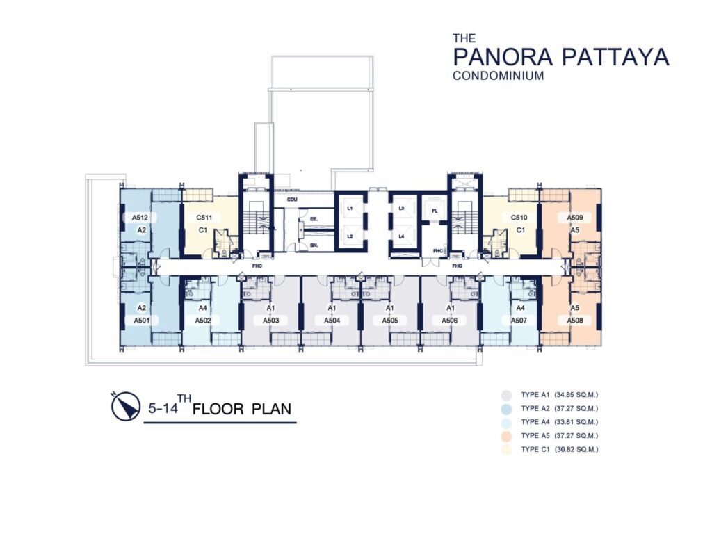 The Panora Pattaya 5th-14th Floor