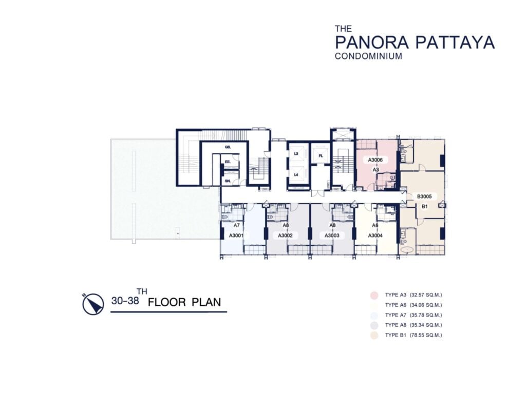 The Panora Pattaya 30th-38th floor