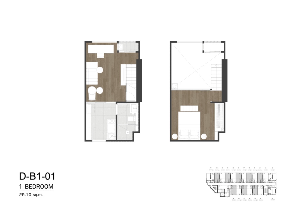 So Origin Kasetsart Interchange 1 Bedroom D-B1-01