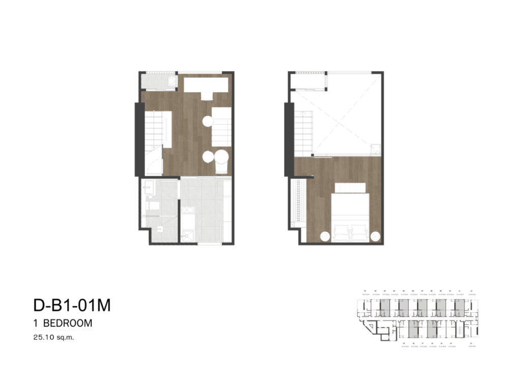 So Origin Kasetsart Interchange 1 Bedroom D-B1-01M