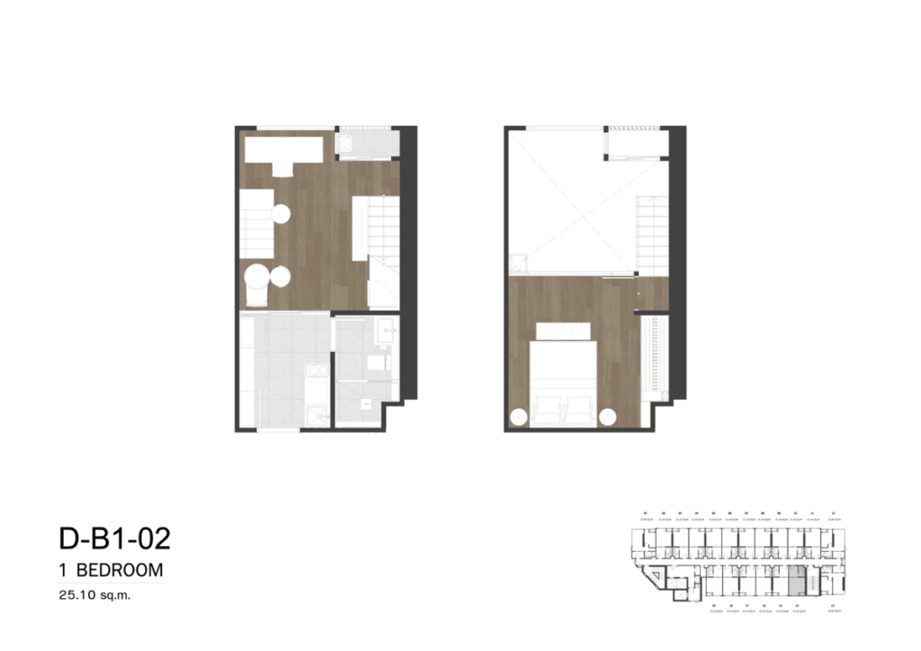 So Origin Kasetsart Interchange 1 Bedroom D-B1-02