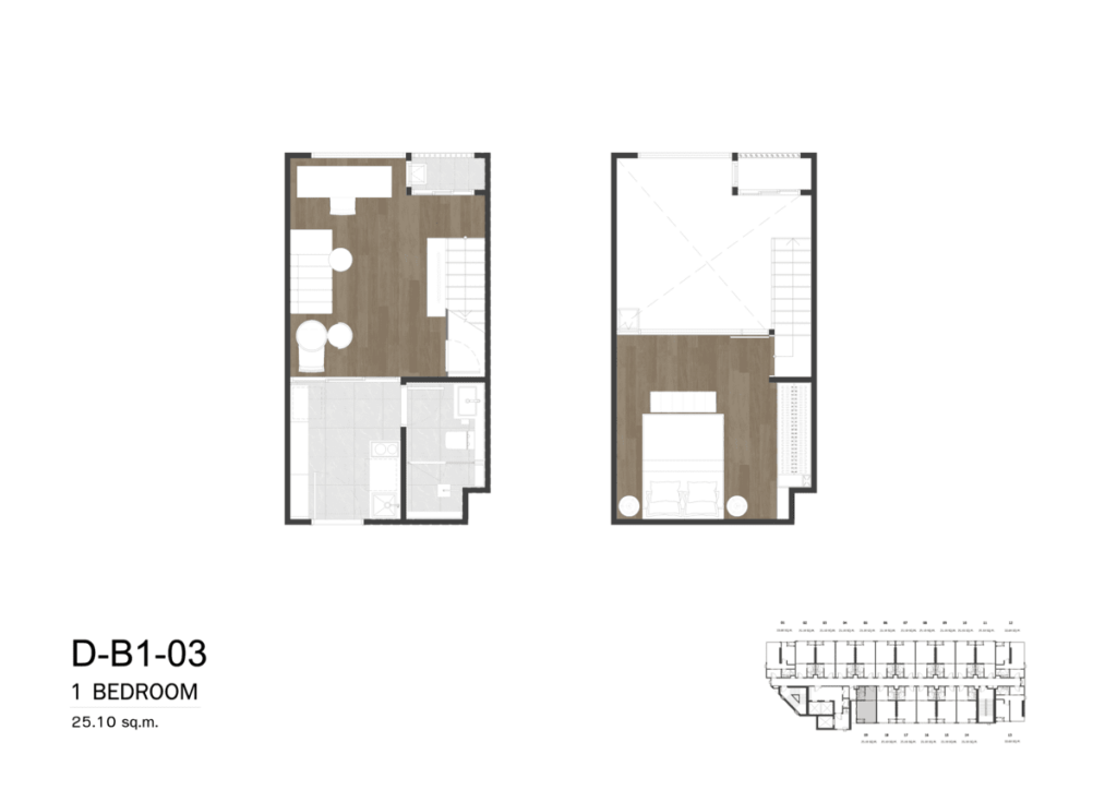 So Origin Kasetsart Interchange 1 Bedroom D-B1-03