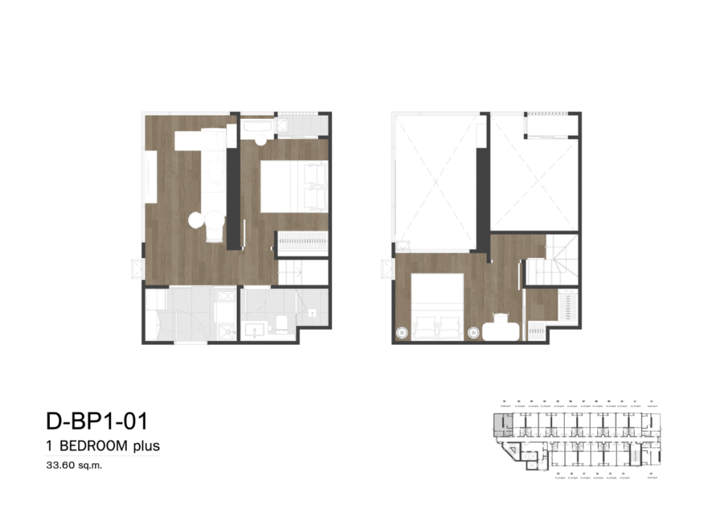 So Origin Kasetsart Interchange 1 Bedroom Plus D-BP1-01