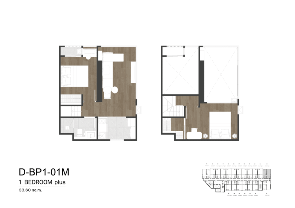 So Origin Kasetsart Interchange 1 Bedroom Plus D-BP1-01M