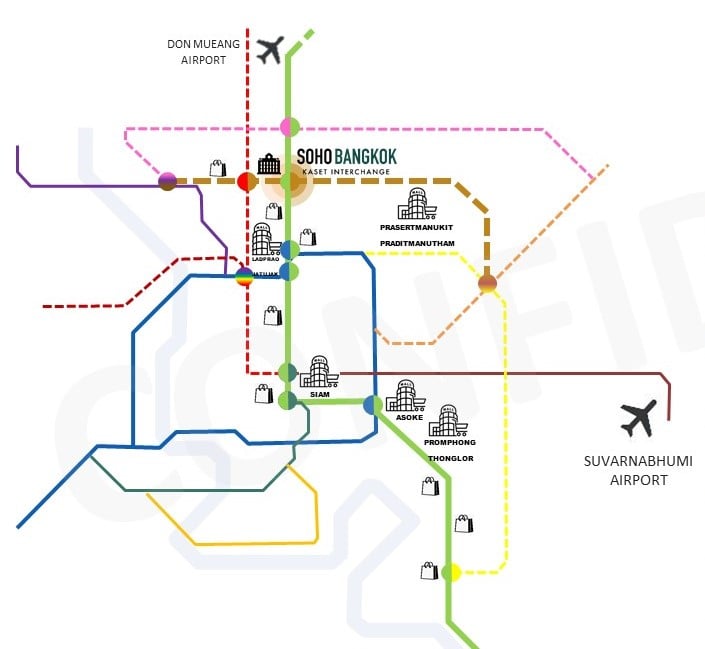 So Origin Kasetsart Interchange Map