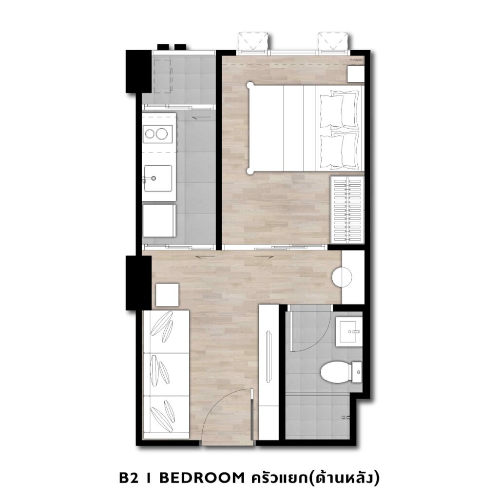 The Origin Phahol-Saphanmai 1 Bedroom Type B2