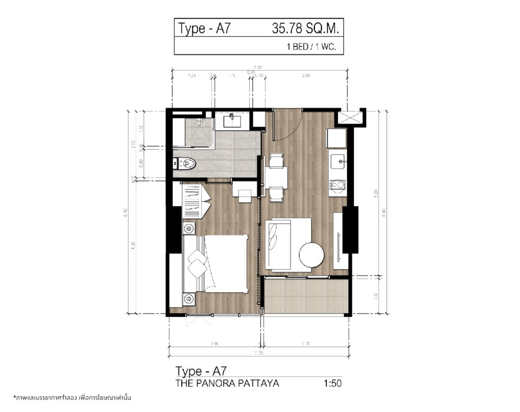 The Panora Pattaya 1 Bedroom A7