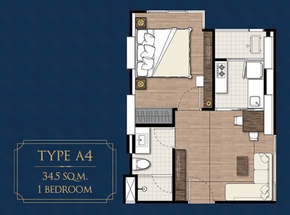 The President Sathon-Ratchaphruek 3 1 Bedroom Type A4