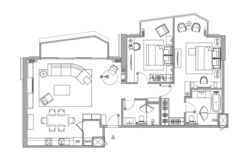 Magnolias Waterfront Residences 2 Bedroom