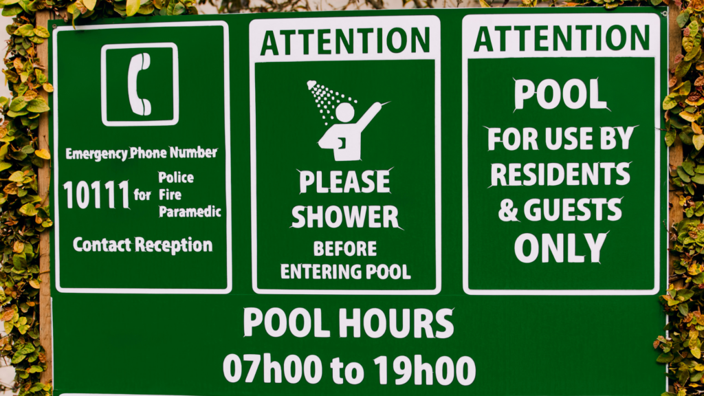 Swimming Rules and Regulations