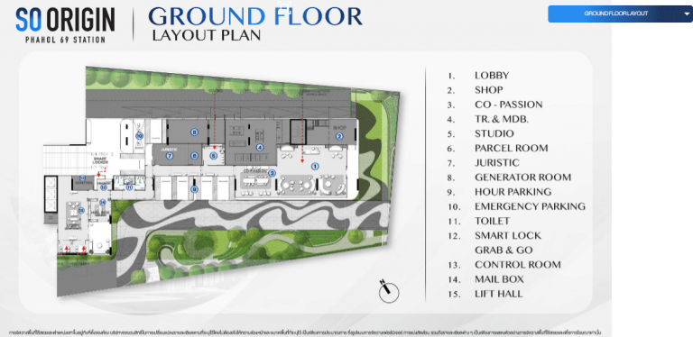 So Origin Phahol 69 station Ground floor