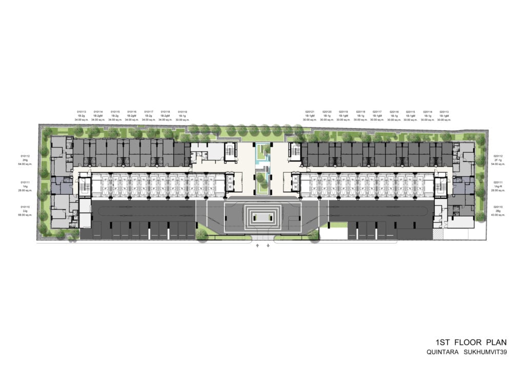 Quintara Phume Sukhumvit 39 1st floor plan